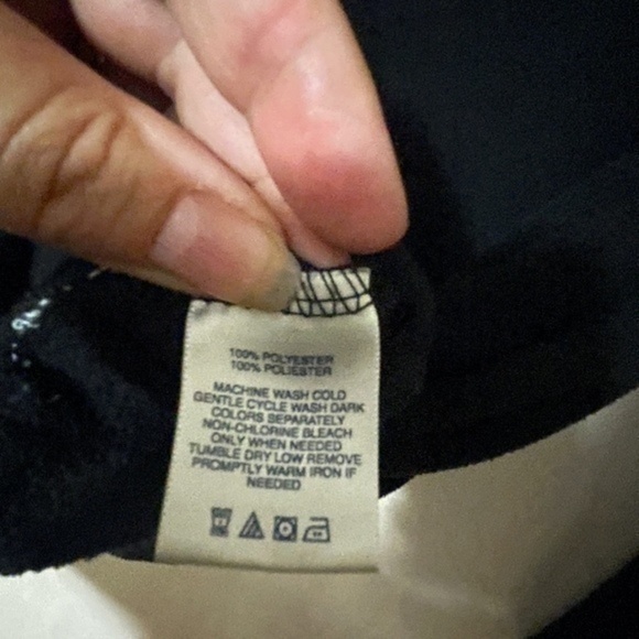 Tommy Hilfiger Womens Black Fleece Pajama Set Long Sleeve Wide Leg Size Large - Picture 4 of 9